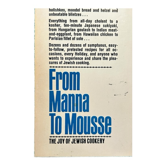 Vintage Manna to Mousse Jewish Cookbook PB 1975 Printing Sisterhood Cong Beth El - Picture 12 of 16